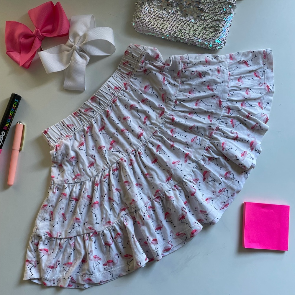 2/20 H&M flamingo skirt